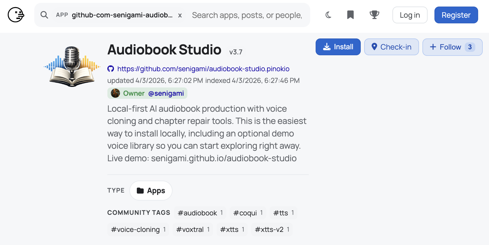 Pinokio Install Page